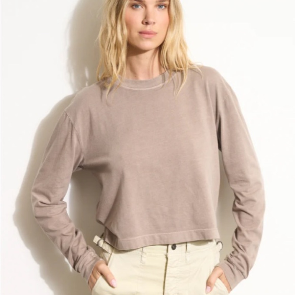 Rowan Women's Reagan Long Sleeve Oversized Boyfriend Heavyweight Top Tee T-Shirt